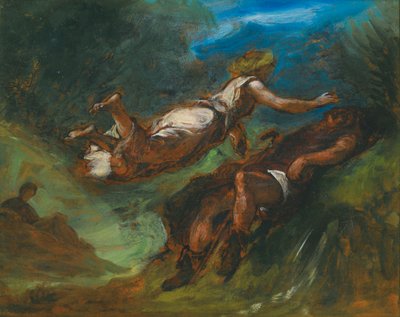 Hesíodo y la Musa de Ferdinand Victor Eugene Delacroix